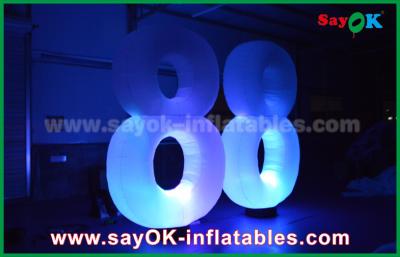 China Jellyfish Type Inflatable Lighting Decoration LED Light Numbers 8 8 For Showing for sale