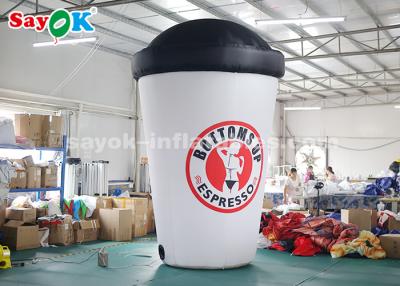中国 広告のための3.6mの注文の膨脹可能なプロダクト/爆発のコーヒー カップ 販売のため