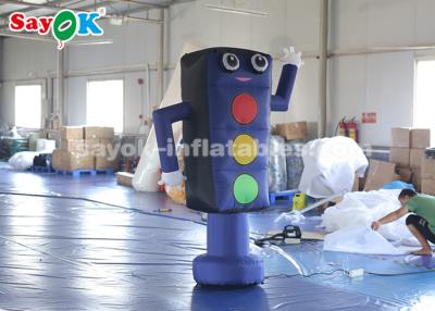 China Blow Up Cartoon Characters Promotion Inflatable Cartoon Characters 2m Traffic Light Model CE for sale