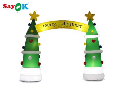 中国 ROHSの膨脹可能な休日の装飾のクリスマス ツリーのアーチ4*3.2mH 販売のため