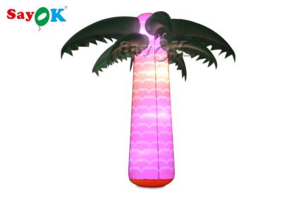 China Waterproof  Inflatable Lighting Decoration Christmas Coconut Palm Tree Light for sale