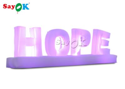 China Attractive Giant Colorful Art Inflatable Word Model / Inflatable Letters For Decoration for sale