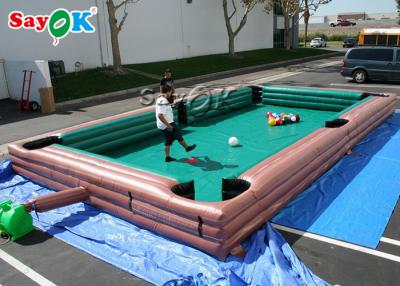 China Inflatable Party Games Big Human Inflatable Sports Games Snooker Pool Table Logo Printing for sale
