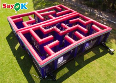 China Inflatable Sport Game Red Inflatable Obstacle Course / Carnival Potable Maze Game Laser Tag Inflatable Laser Maze for sale