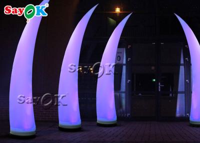 China 2.5m Multi Color Inflatable Led Ivory For Stage Entrance Decoration for sale
