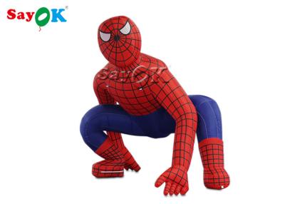 China Blow Up Cartoon Characters Super Hero 2.5m Red Inflatable Spiderman For Ceremony Decoration for sale