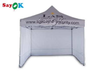 China Waterproof Canopy Tent 3 X 3m Aluminum Folding Tent With Three Side Walls Print For Advertising for sale