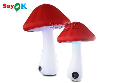 China Red 2m Oxford  Inflatable Mushroom Model For Advertising for sale