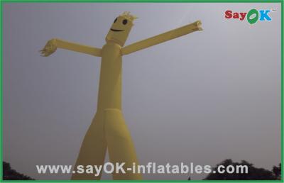 Chine La publicité danseur gonflable jaune de /Air de ciel de jambes de 5m du double à vendre à vendre