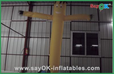 Chine Mini danseur gonflable jaune d'air pour annoncer avec le ventilateur 750w à vendre