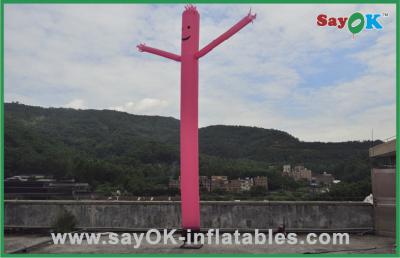 China One Legged Air Dancer Pink Mini Inflatable Air Dancer With Blower 750w For Advertising for sale
