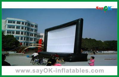 China Portable Outdoor Movie Screen School Inflatable Movie Screen Oxford Cloth Blow Up Movie Screen for sale