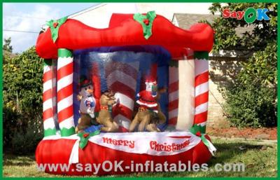 China Inflatable Christmas Decoration House Bouncer , Custom Inflatables Product for sale