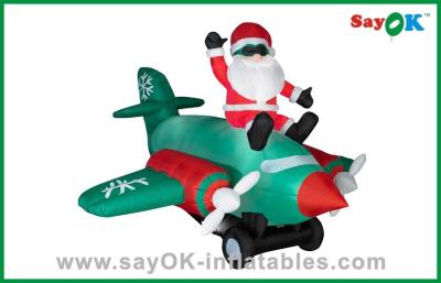 China Large Inflatable Santa Claus Outdoor Blow Up Christmas Decorations With SGS for sale