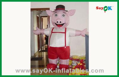 China Cartoon Characters For Birthday Parties Custom Standing Colorful Inflatable Pig Inflatable Cartoon Chracter for sale