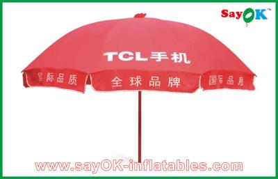 China Garden Canopy Tent Market Advertising Red Sun Umbrella Waterproof For Promotion 3X3m for sale