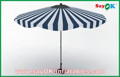 China Kundengebundener Strand-schützender Regenschirm hölzerner Griff Sun-Regenschirm-Aluminiumrahmen Sun zu verkaufen