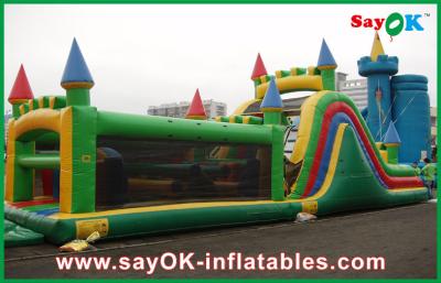 China Castle Shape Inflatable Bouncer With Slide / Inflatable Combo For Park for sale