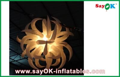 China White Inflatable Lighting Decoration Inflatable Flower For New Year Decoration for sale