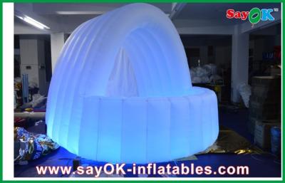 China Outdoor PVC / Oxford Cloth Inflatable LED Show Tent , Customized LED Bar Counter Inflatable Work Tent for sale