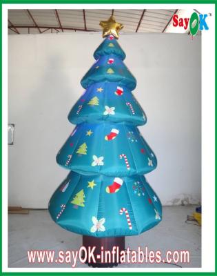 China 210D Inflatable Christmas Decoration / Inflatable Christmas Tree for sale