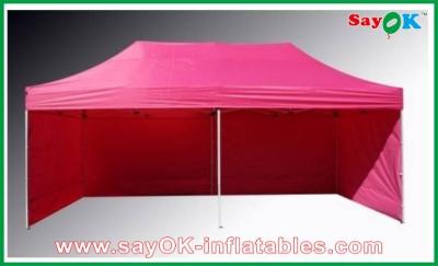 China L6m x W3m Gazebo Folding Tent Canopy Sun-resistant With 3 Sidewalls Iron Frames for sale