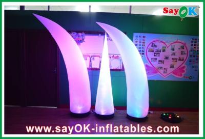 China Outdoor Nylon Cloth Inflatable Lighting Cone With Led Light for sale