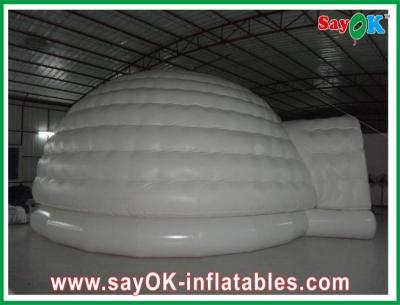 China Domed Inflatable Igloo Waterproof Oxford Cloth Inflatable Air Tent White 10m Customed CE for sale
