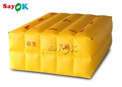 China Equipo amarillo del salvamento del agua del cojín salvavidas inflable del cuadrado en venta