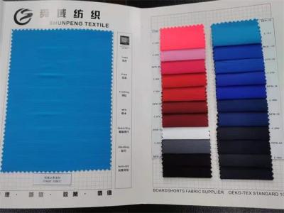 China Dobby corto tejido del poliéster de la tela 75dx150d del tablero para los pantalones cortos y los pantalones de la playa en venta