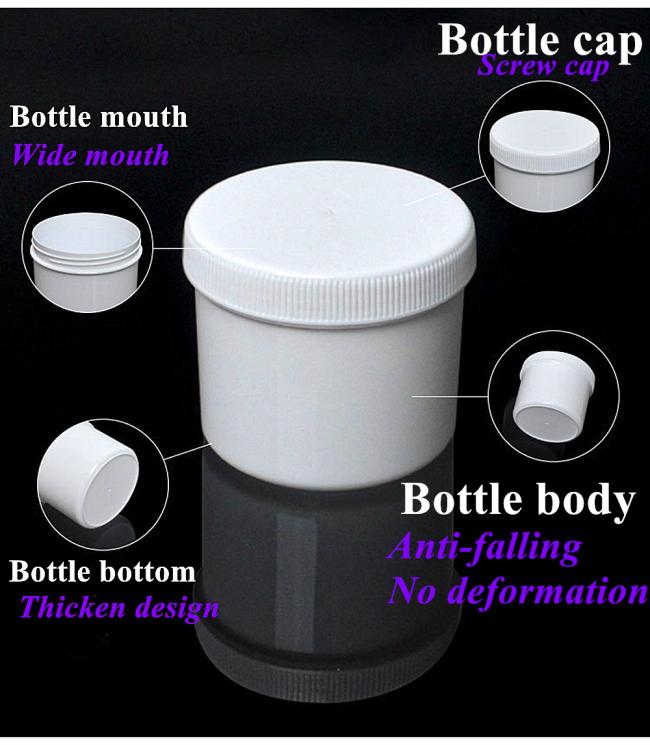 Wholesale Cheap 150g 250g 500g 1000g White PP Lastic Mask Cream Jars PP Skin Cream Jar with Cap