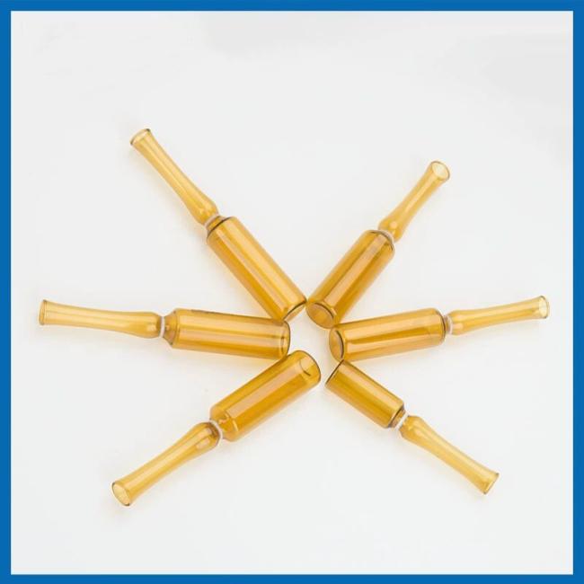 Hot Sale 5ml 10ml 20ml Transparent Amber Tubular Glass Ampoule with Color Ring Break Medical Neutral Borosilicate Glass Ampoule