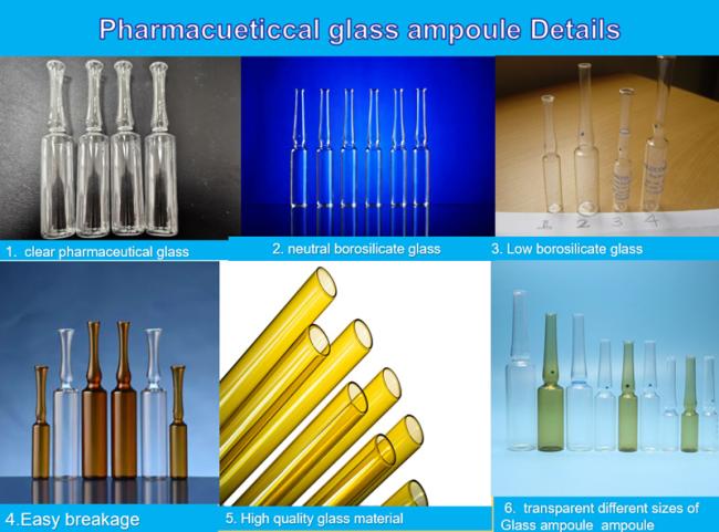 Wholesale Cheap Pharmaceutical 1ml 2ml 5ml 10ml Empty Glass Ampoule ISO Standard for Injection Medicine Glass Ampoule Package