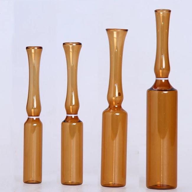 Pharmaceutical Ampoule Glass Bottle Low Borosilicate Glass Ampoule Medicinal Amber Glass Vial 2ml Ampoule for Injection Vials