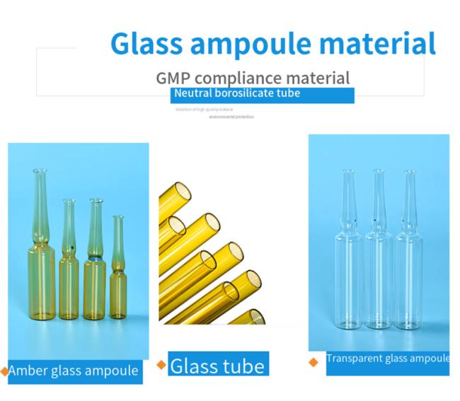 Customized 1ml 2ml 3ml 5ml 10ml Amber Clear Glass Ampoules for Injection Vials Bottle Empty Ampoules ISO Standard