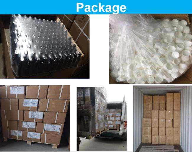 100cc 120cc 175cc Plastic Bottle for Pills Capsules Transparent Blue Pet Refillable Plastic Solid Powder Medicine Bottles