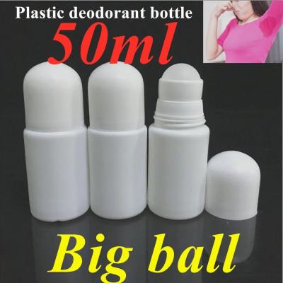 China 100ml Plastic Roll On Bottle PE Roller Ball Bottles For Essential Oils for sale