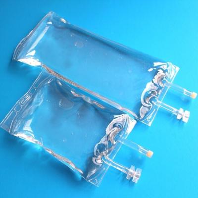 China 250ml 500ml 1000ml disposable infusion bag Medical PVC Sterile Saline IV Fluid Solution PVC Infusion Bag for sale