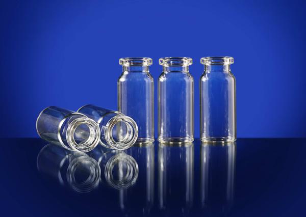 Quality Molded Type I Glass Vial Medical Glass Vial 10ml With Rubber Stopper for sale