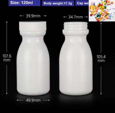 China 50ml 60ml Medicine Bottles 100ml White Plastic Pill Bottles for sale