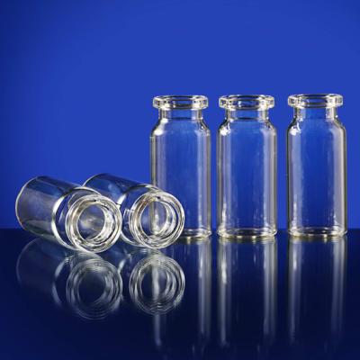 China GMP 10ml Glass Vials Transparent Sterile Empty Vials With Rubber Stopper for sale