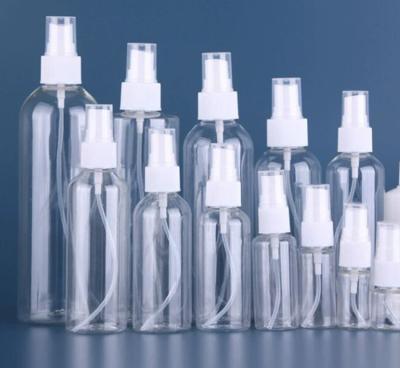 China 30ml 50ml 60ml 100ml 120ml 250ml empty cosmetic Pet Plastic mist perfume Spray Bottle Mini Plastic PET Spray Bottle for sale