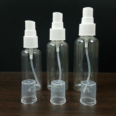 China 100ml 120ml 355ml plastic screw cap nozzle pump sprayer pet bottle hand sanitizer spray bottle manufacturer for sale