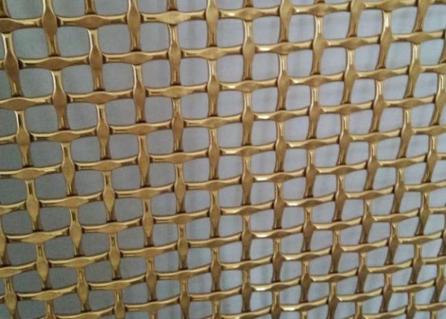 Decorative wire mesh in ceiling application