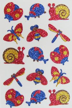 China Cartoon Glitter Foam Stickers For Crafts Arts Silk Screen Printing Eco Friendly for sale