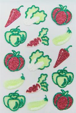 China Fashion Colored Glitter Foam Stickers For Card Photo Frames Silk Screen Printing for sale