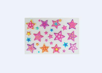 China Removable Childrens Star Shaped Stickers With Bule Jewelry Decor 70 X 170mm for sale