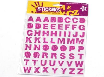 China Waterproof Puffy 3d Alphabet Stickers , Kids Alphabet Stickers ECO Friendly for sale