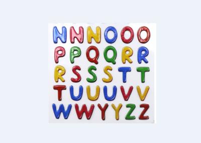 China Safe Glitter Letter Stickers , Kindergarten Childrens Alphabet Stickers for sale