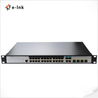 Chine Commercial Managed 24 Port PoE Switch 4 Port 10G SFP+ L3 Managed Switch à vendre